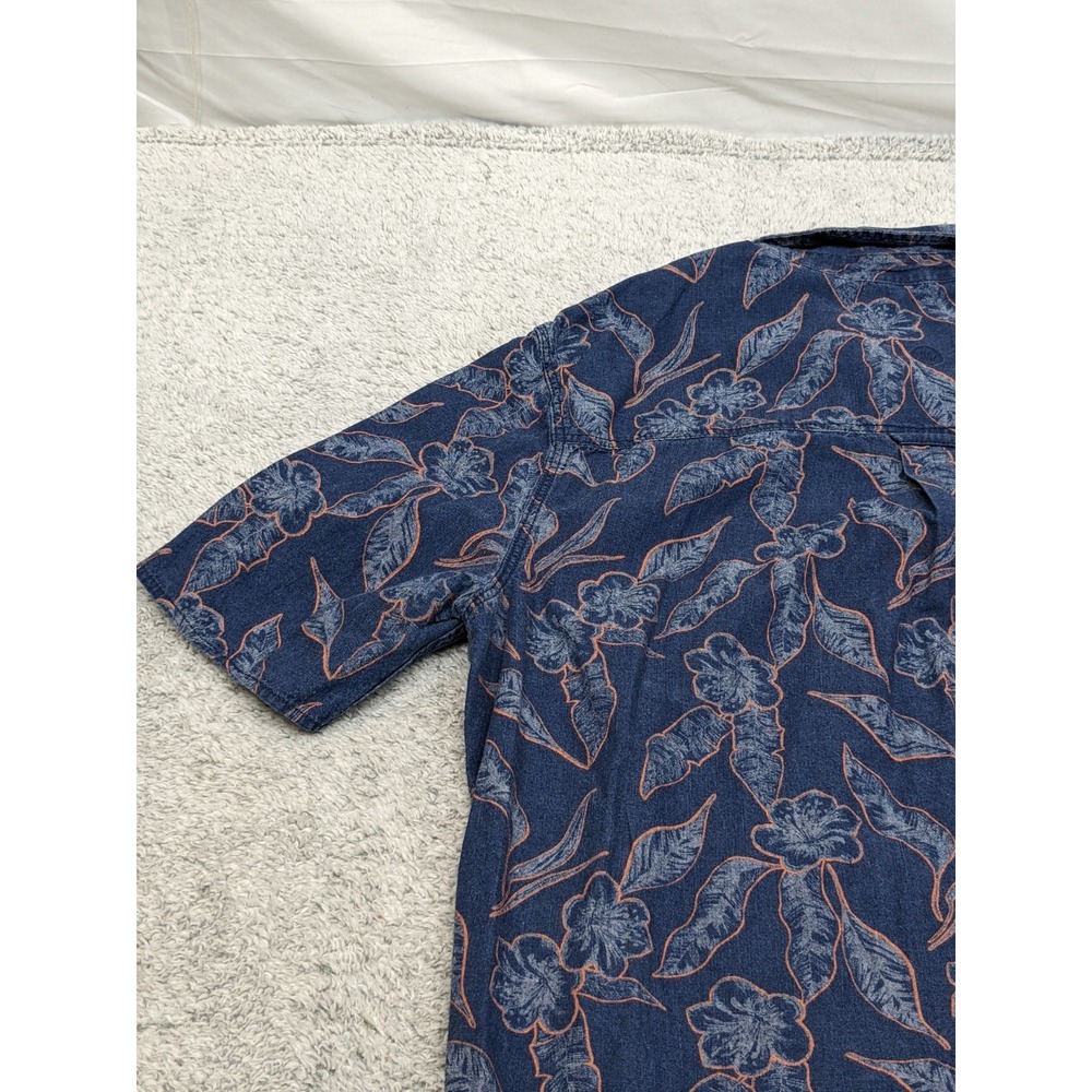 Fat Face Hawaiian Shirt Floral Short Sleeve‎ Button Up UK British Mens XLT Tall - Picture 14 of 15